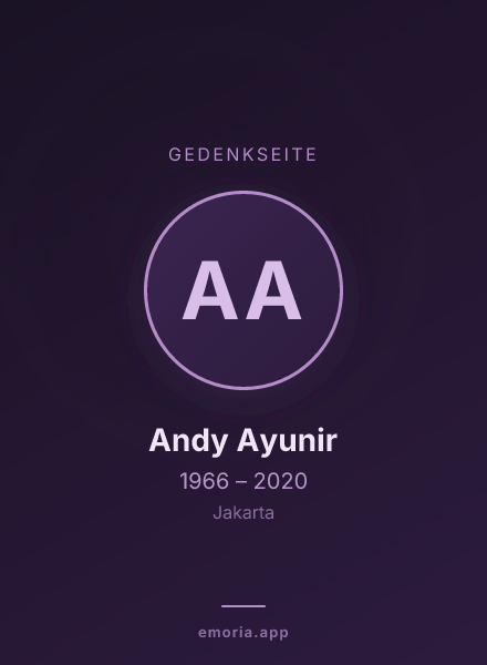 Gedenkportrait von Andy Ayunir