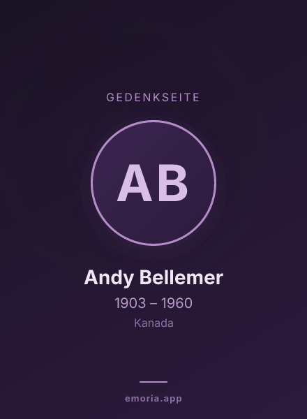 Gedenkportrait von Andy Bellemer