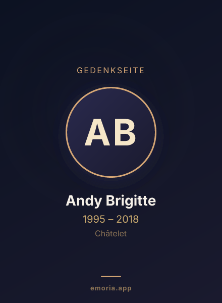 Gedenkportrait von Andy Brigitte