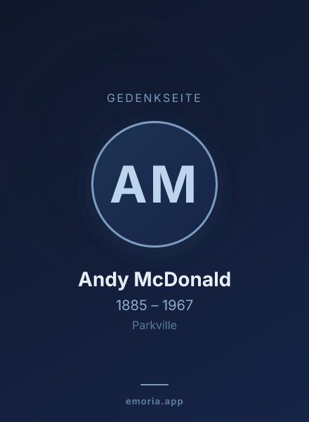 Gedenkportrait von Andy McDonald