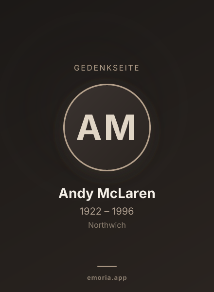 Gedenkportrait von Andy McLaren