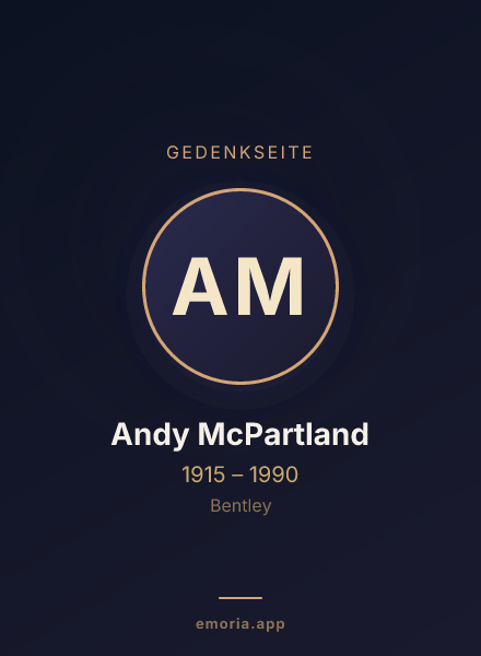 Gedenkportrait von Andy McPartland