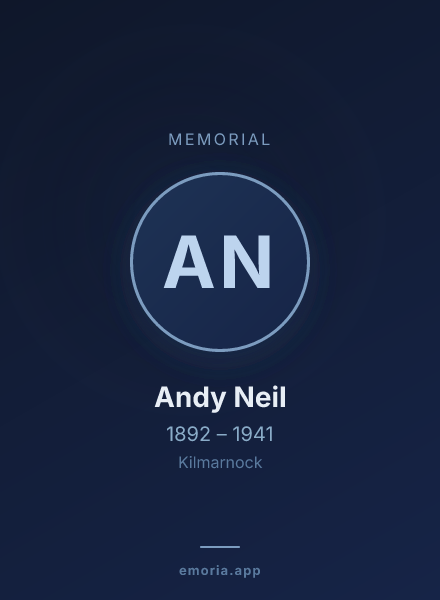 Memorial portrait of Andy Neil
