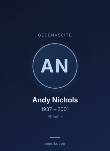 Gedenkportrait von Andy Nichols