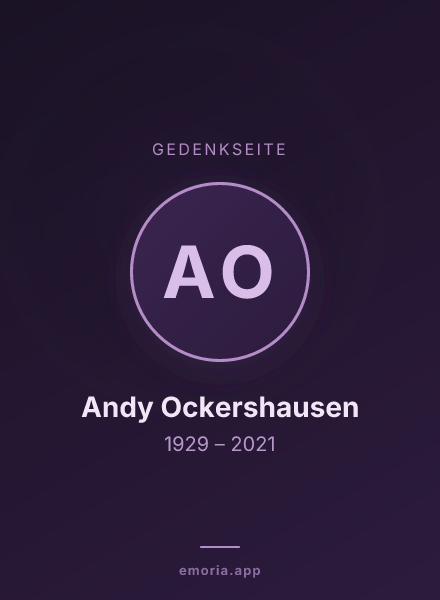 Gedenkportrait von Andy Ockershausen