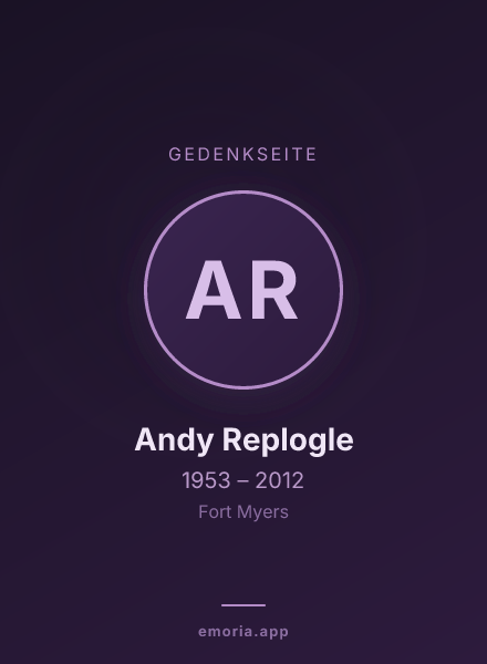 Gedenkportrait von Andy Replogle