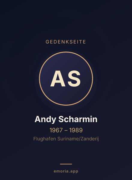 Gedenkportrait von Andy Scharmin