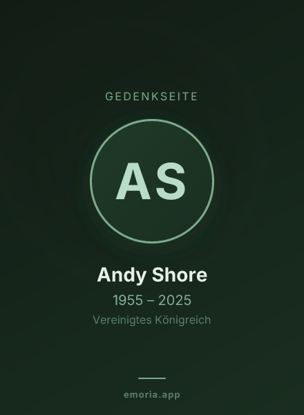 Gedenkportrait von Andy Shore