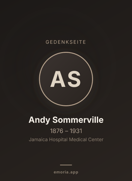 Gedenkportrait von Andy Sommerville