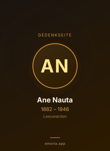 Gedenkportrait von Ane Nauta