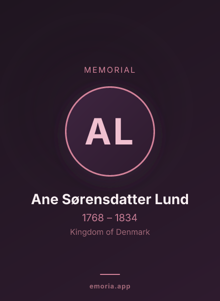 Memorial portrait of Ane Sørensdatter Lund