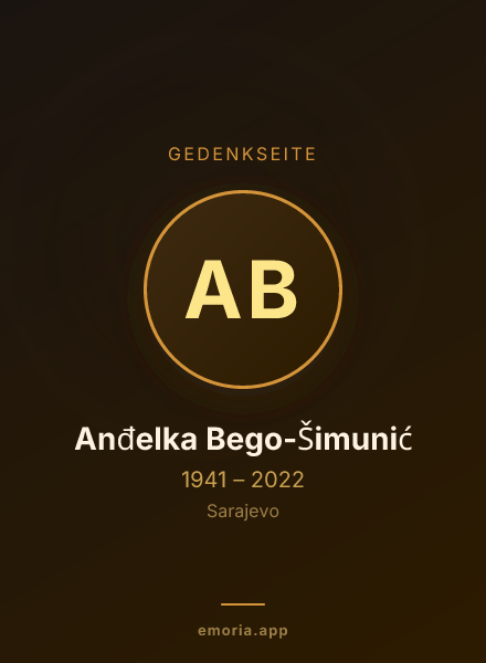 Gedenkportrait von Anđelka Bego-Šimunić