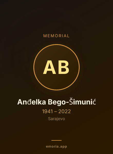 Memorial portrait of Anđelka Bego-Šimunić