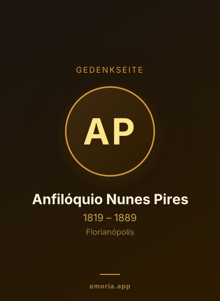Gedenkportrait von Anfilóquio Nunes Pires