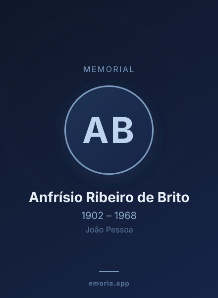 Memorial portrait of Anfrísio Ribeiro de Brito