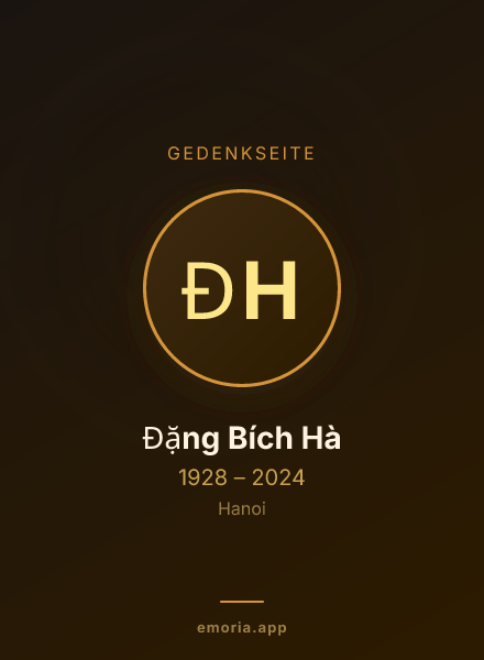 Gedenkportrait von Đặng Bích Hà