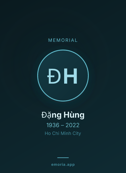 Memorial portrait of Đặng Hùng