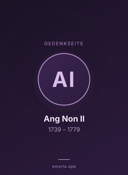 Gedenkportrait von Ang Non II