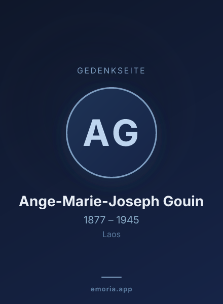 Gedenkportrait von Ange-Marie-Joseph Gouin