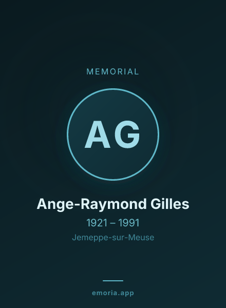 Memorial portrait of Ange-Raymond Gilles