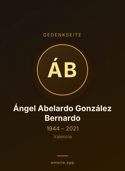Gedenkportrait von Ángel Abelardo González Bernardo