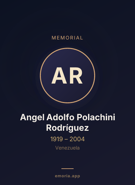 Memorial portrait of Angel Adolfo Polachini Rodríguez