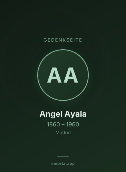 Gedenkportrait von Angel Ayala