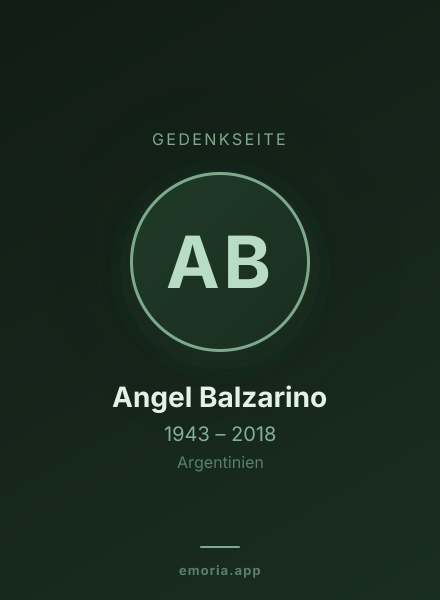 Gedenkportrait von Angel Balzarino