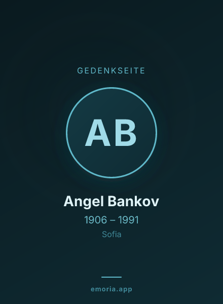 Gedenkportrait von Angel Bankov