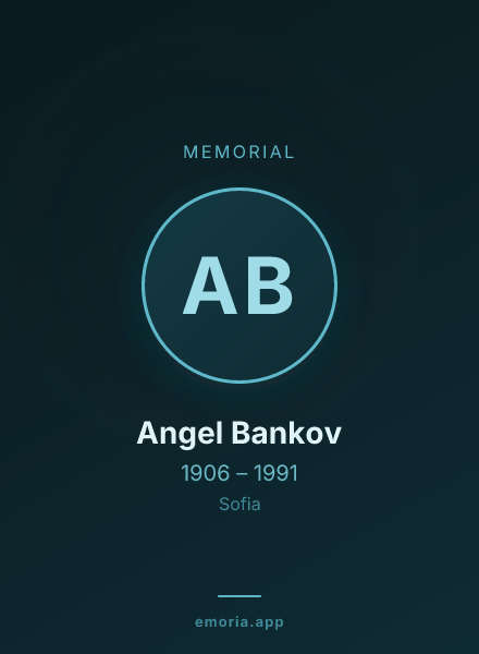 Memorial portrait of Angel Bankov