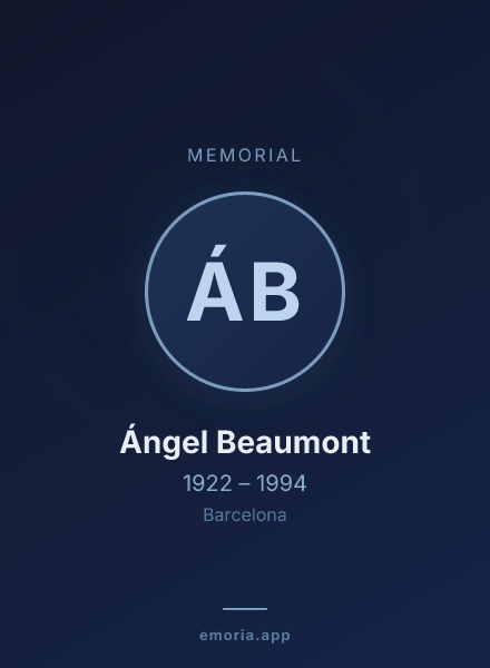 Memorial portrait of Ángel Beaumont
