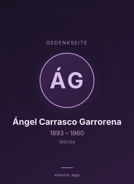 Gedenkportrait von Ángel Carrasco Garrorena