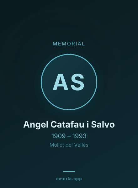 Memorial portrait of Angel Catafau i Salvo