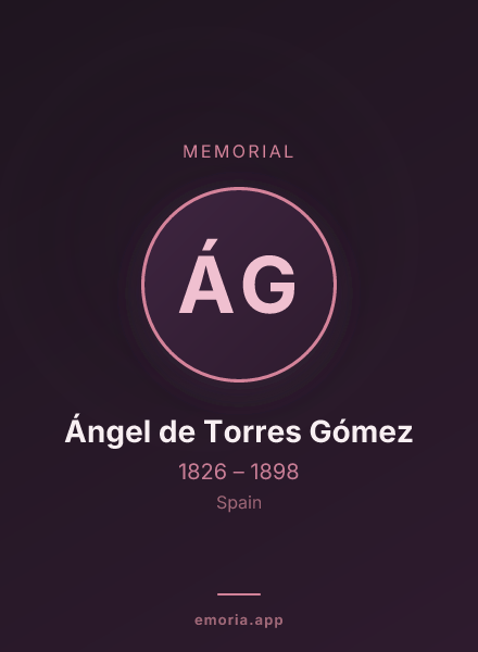 Memorial portrait of Ángel de Torres Gómez