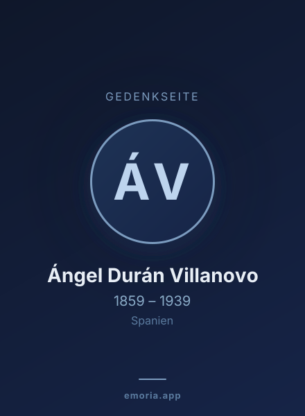 Gedenkportrait von Ángel Durán Villanovo