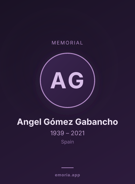 Memorial portrait of Angel Gómez Gabancho