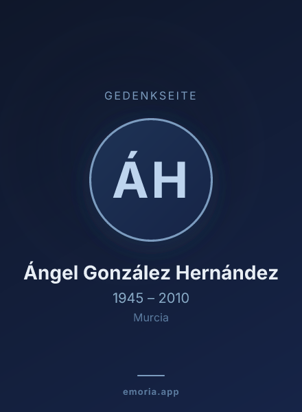 Gedenkportrait von Ángel González Hernández