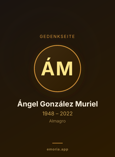 Gedenkportrait von Ángel González Muriel