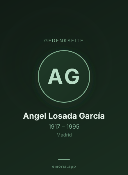 Gedenkportrait von Angel Losada García