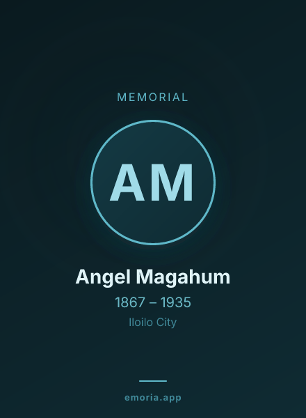 Memorial portrait of Angel Magahum