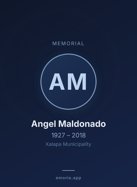 Memorial portrait of Angel Maldonado