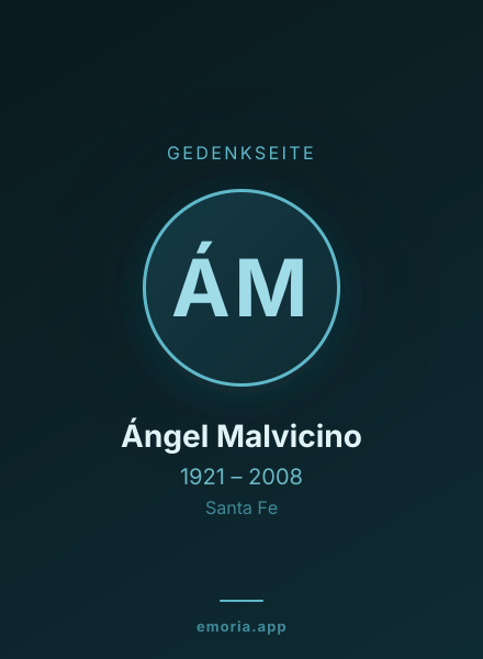 Gedenkportrait von Ángel Malvicino