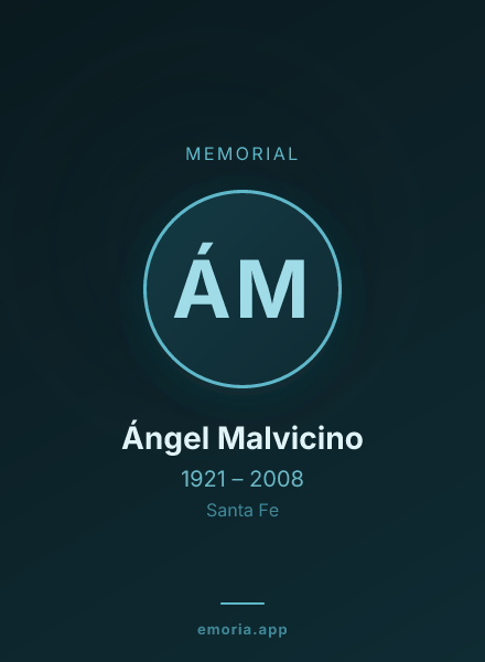 Memorial portrait of Ángel Malvicino