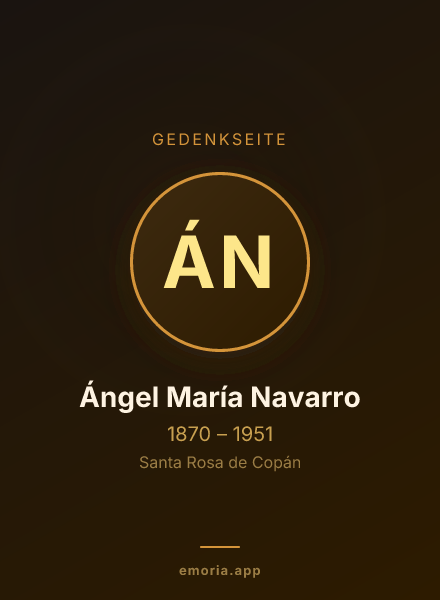 Gedenkportrait von Ángel María Navarro