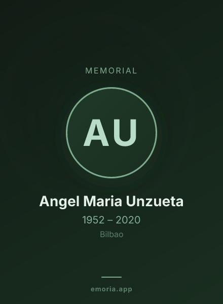 Memorial portrait of Angel Maria Unzueta