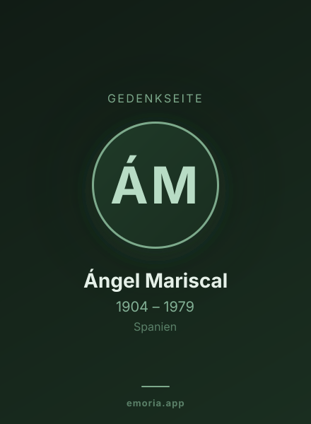 Gedenkportrait von Ángel Mariscal