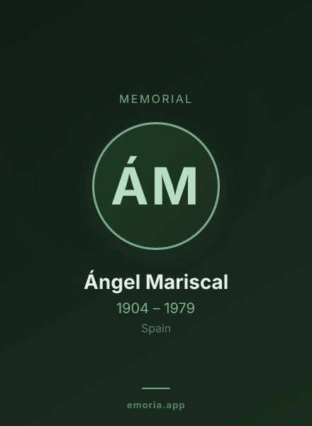 Memorial portrait of Ángel Mariscal