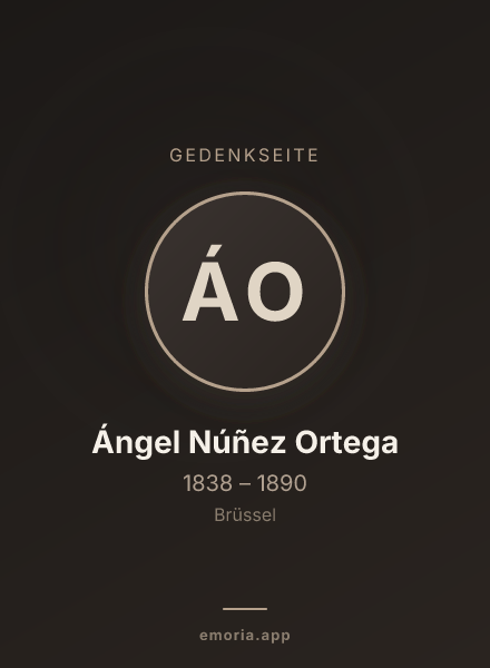 Gedenkportrait von Ángel Núñez Ortega