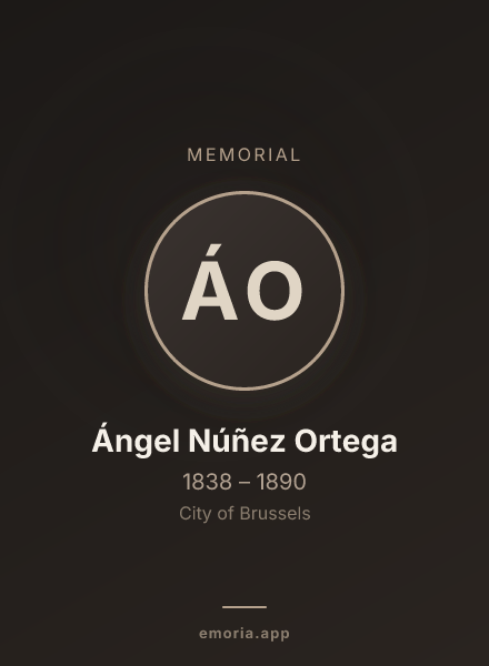 Memorial portrait of Ángel Núñez Ortega