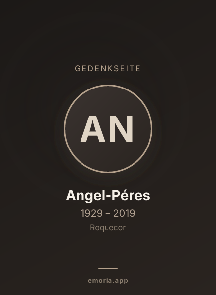 Gedenkportrait von Angel-Péres